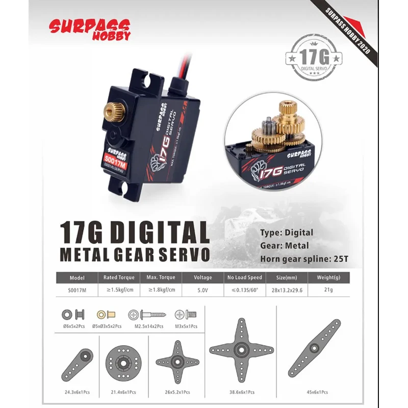 SURPASS Hobby S0017M Servo Dig - Hobby Quality Rc Cars recensione e prezzo