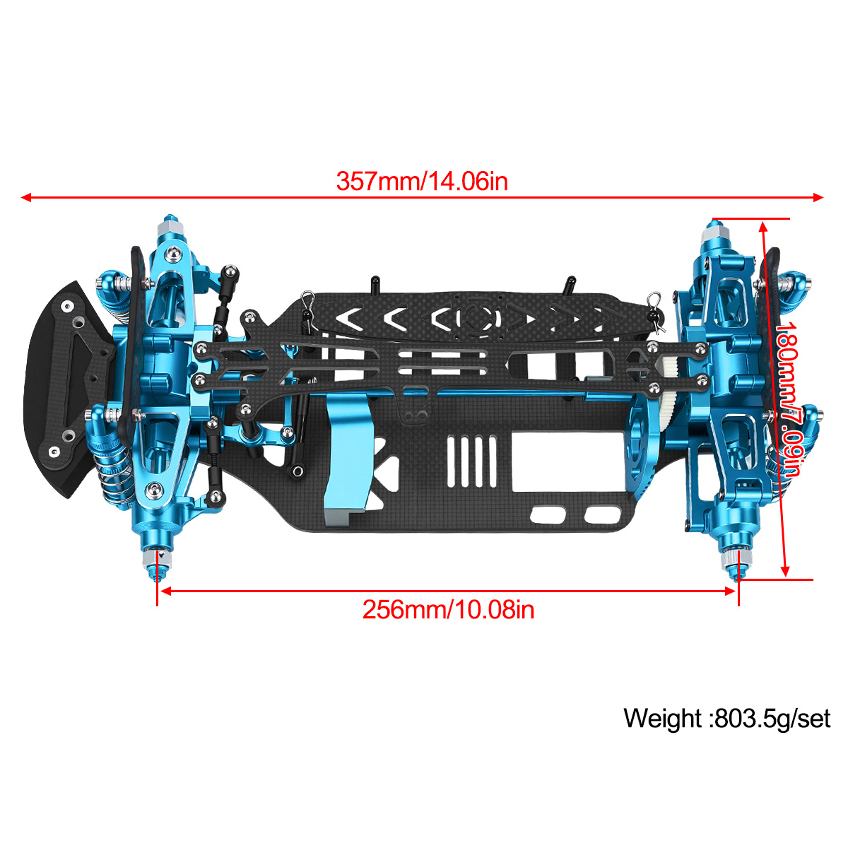 Kit Telaio in Alluminio e Fibr - Shock Absorber Rc recensione e prezzo